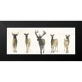thumbnail image 2 of Popp, Grace 14x8 Black Modern Framed Museum Art Print Titled - Deer Herd II, 2 of 5