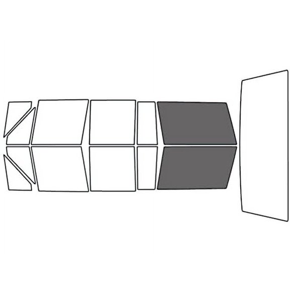 Rvinyl Car Window Pre Cut Tint Film DIY Kit Cargo 35% Fits Jeep Cherokee 1990-1996 4 Door