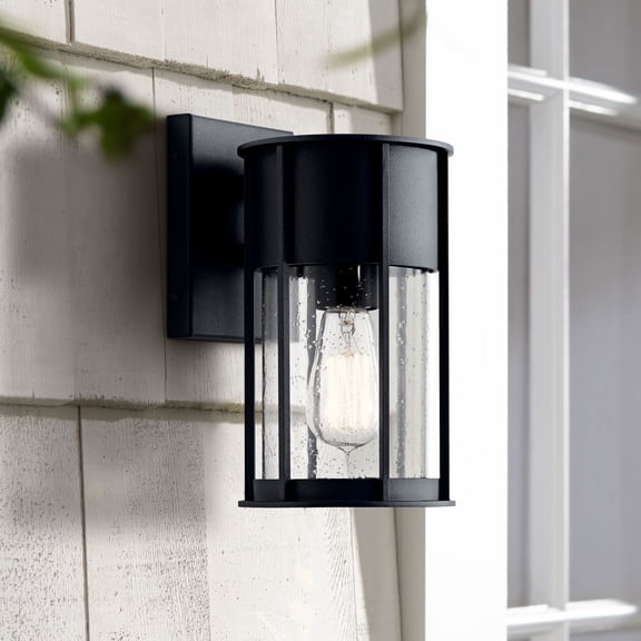 Kichler Camillo 11" High Textured Black Outdoor Wall Light