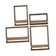 thumbnail image 4 of Estantes flotantes, juego de estantes de almacenamiento y exhibición, estantes de pared de madera, decoración de pared para oficina 4 piezas marrones, 4 of 8