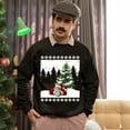 thumbnail image 5 of Christmas Sweatshirt, Dreaming of a Green Christmas Santa Golf Sweatshirt, Funny Holiday Golfer Sweatshirt, Unique Golf Lover Gift for Women & Men, 5 of 5
