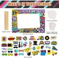 thumbnail image 6 of 90s Themed Party Decorations for Adults, 1990s Throwback Party Photo Booth Props, 80s 90s Birthday Party Picture Booth Frame & Props for Retro Hip Hop Party Favors, 6 of 6
