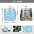 thumbnail image 2 of Yayeee Ashtray with Lid for Cigarette Smokeless Stainless Steel Home Ash Holder, Snowflake Pattern, 2 of 7