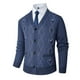 thumbnail image 1 of Ceisia Warm Anti-Pilling Men's Slim Fit V-Neck Argyle Knit Cardigan with Pockets Gift, 1 of 3