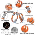 thumbnail image 2 of Plutus Pet No Pull Dog Harness, Release At Neck, Reflective Adjustable Dog Vest Harness, Easy Control Handle for Walking, for Small Medium Large Dogs, Orange, L, 2 of 8