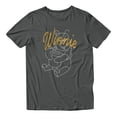 thumbnail image 2 of Disney Winnie The Pooh Gold Line Art Minimal Classic Men's T Shirt (Charcoal, S-XXXL), 2 of 4