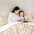 thumbnail image 4 of Erosebridal Orange Flower Full Size Comforter Sets for Girls, Chic Floral Bedding Sets, Reversible, 3pcs, 4 of 6