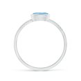 thumbnail image 2 of Angara Natural 0.4 Ct. Aquamarine with Diamond Solitaire Ring in 14K White Gold for Women (Ring Size: 3), 2 of 10
