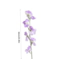 thumbnail image 3 of 4 Colors Flocked Sweet Pea Artificial Flowers, Realistic Faux Silk Floral Stalks Bouquet, Premium Fake Flower for Home Wedding Table Centerpiece Photography Props Vase Arrangement Home Decoration, 3 of 6