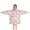Pink Halloween Ghosts, variant on Pink Halloween Ghosts Blanket Hoodies for Kids 6-13YR Oversize Wearable Blanket Hoodies for Boys Girls Teens
