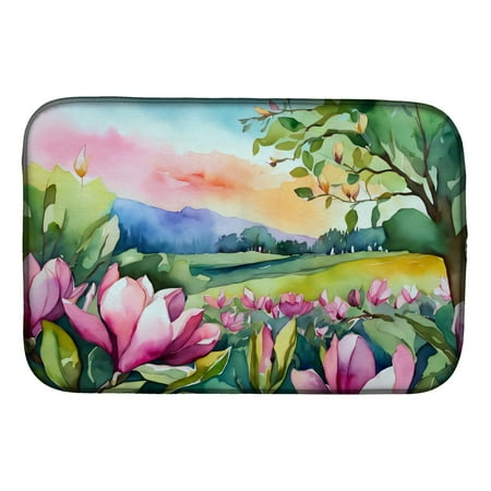 

Louisiana Magnolias in Watercolor Dish Drying Mat