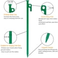thumbnail image 4 of Estacas para Tienda RIY de Alta Resistencia 30 cm Clavos de Acero Paquete de 8-Verde, 4 of 9