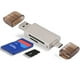 thumbnail image 2 of Lector de Tarjetas ANGGREK Adaptador USB Tipo C 2 en 1 SD/TF/Micro SD Color Dorado, 2 of 8