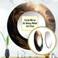 thumbnail image 3 of Designart "Scenic Photo Of Beach Waves" Coastal Waves Black Large Round Mirror - Round Bedroom Mirror Wall Decor - Coastal Round Printed Mirror - 29" x 29", 3 of 6