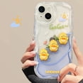 thumbnail image 2 of Compatible with iPhone Case,Cute Clear Cartoon Luck Duck Transparent [No Yellowing],Camera Lens Protection Soft Shockproof Cover Phone Case (White,iPhone 12 Pro), 2 of 5