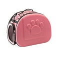 thumbnail image 2 of Pet Carrying Bag, Large Capacity Collapsible Shock Resistant Breathable Waterproof Cat Carrier with Shoulder Hand Strap for Shopping No Pattern Apricot,No Pattern Gray,No Pattern, 2 of 8