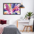 thumbnail image 3 of Stupell Industries Modern Flower Burst in Vibrant Tones Black Floating Frame Canvas Art, 31 x 21, by Chromatic Storm Studio, 3 of 8