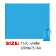 thumbnail image 3 of Moocorvic Compact Picnic Blanket 4.6x6.6FT Ultra Lightweight Travel Mat for Outdoor Travel Camping Hiking Picnic, 3 of 6