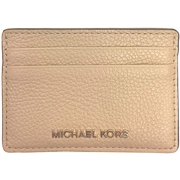 MICHAEL Michael Kors Money Pieces Pebble Leather Card Holder Beige