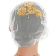 thumbnail image 2 of Coofit Turban Headwrap Embroidered Flower Elegant Soft Beanie Headwrap Hair Cover Wrap, 2 of 10