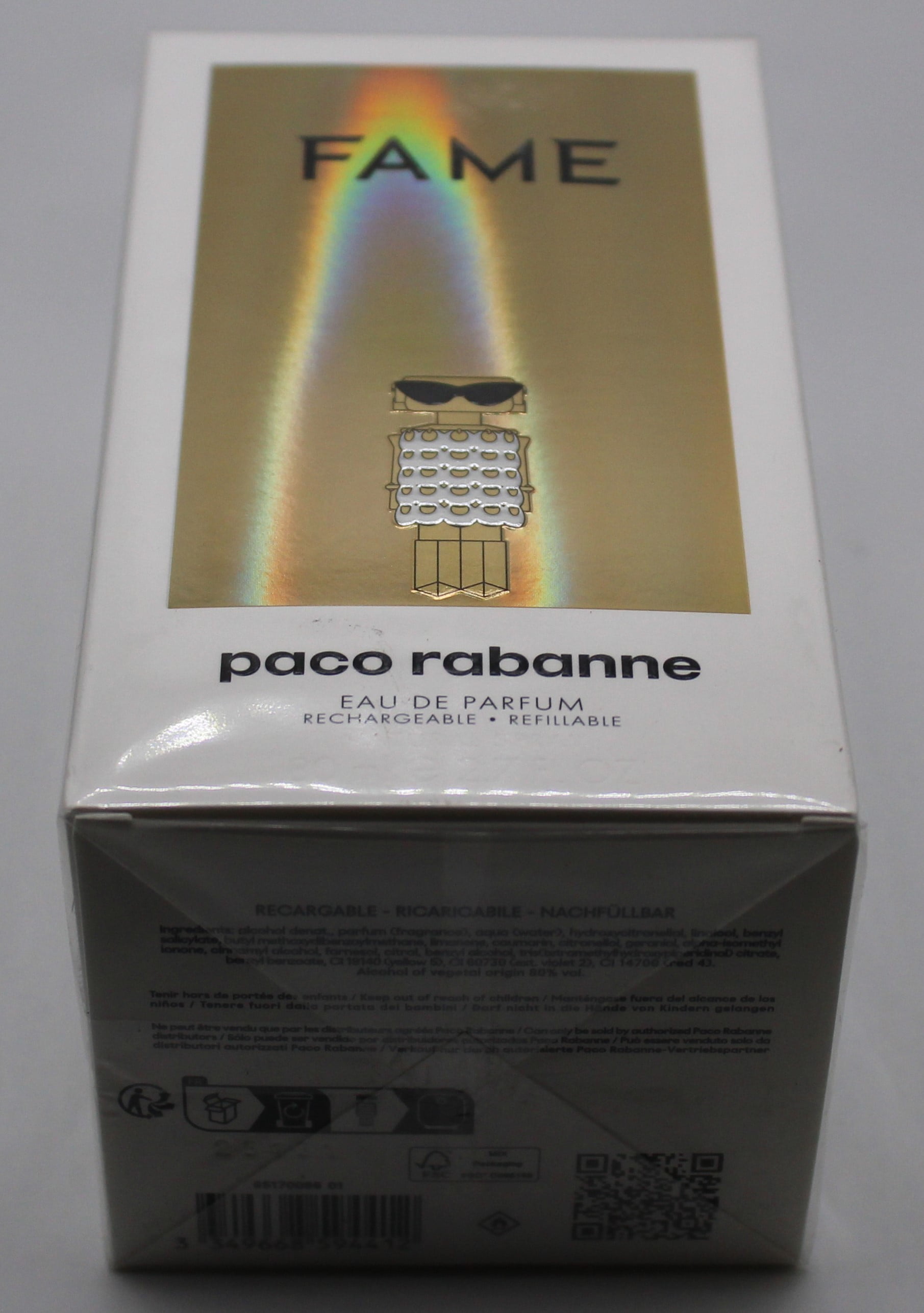 Fame by Paco Rabanne for Women - 2.7 oz EDP Spray (Refillable)