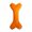 Orange, variant on Durable Chew For Aggressive Chewers Interactive Squeaky Sound Teething Puppy Teeth Cleaning Rubber Bone