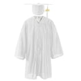 thumbnail image 1 of Odeerbi 3-12 Años Niños Niñas Vestido de Graduación Y Gorra de Color Sólido Brillante Vestido de Manga Larga de 2 Piezas Para La Ceremonia de Graduación, 1 of 2