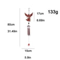 thumbnail image 3 of ¡Últimas Unidades a Precios Bajos!, Carillón de viento de ángel, adornos artesanales de metal de hierro, vidrio pintado, aerosol, patio, balcón, porche, colgante Akmoler, 3 of 8