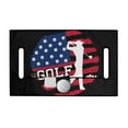 thumbnail image 7 of SEANATIVE American Flag Golf Cart Seat Cover with Pockets Breathable Golfcart Cushion Golf Ball Pattern Golf Cart Seat Towel Blanket Golf Cart Covers 2 Passenger Heavy Duty Golf Cart Accessory, 7 of 7