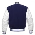 thumbnail image 2 of Yokua Men’s Varsity Baseball Letterman Wool Body Genuine Leather Sleeves Bomber American Style Varsity, 2 of 7