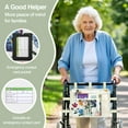 thumbnail image 3 of MoKo Walker Bag with Cup Holder, Walker Basket Organizers for Rolling Folding Walker Accessories, Beige & Butterfly, 3 of 7