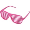 Pink 80s Shutter Shade Toy Novelty Sunglasses Party Favors Costume Accessory