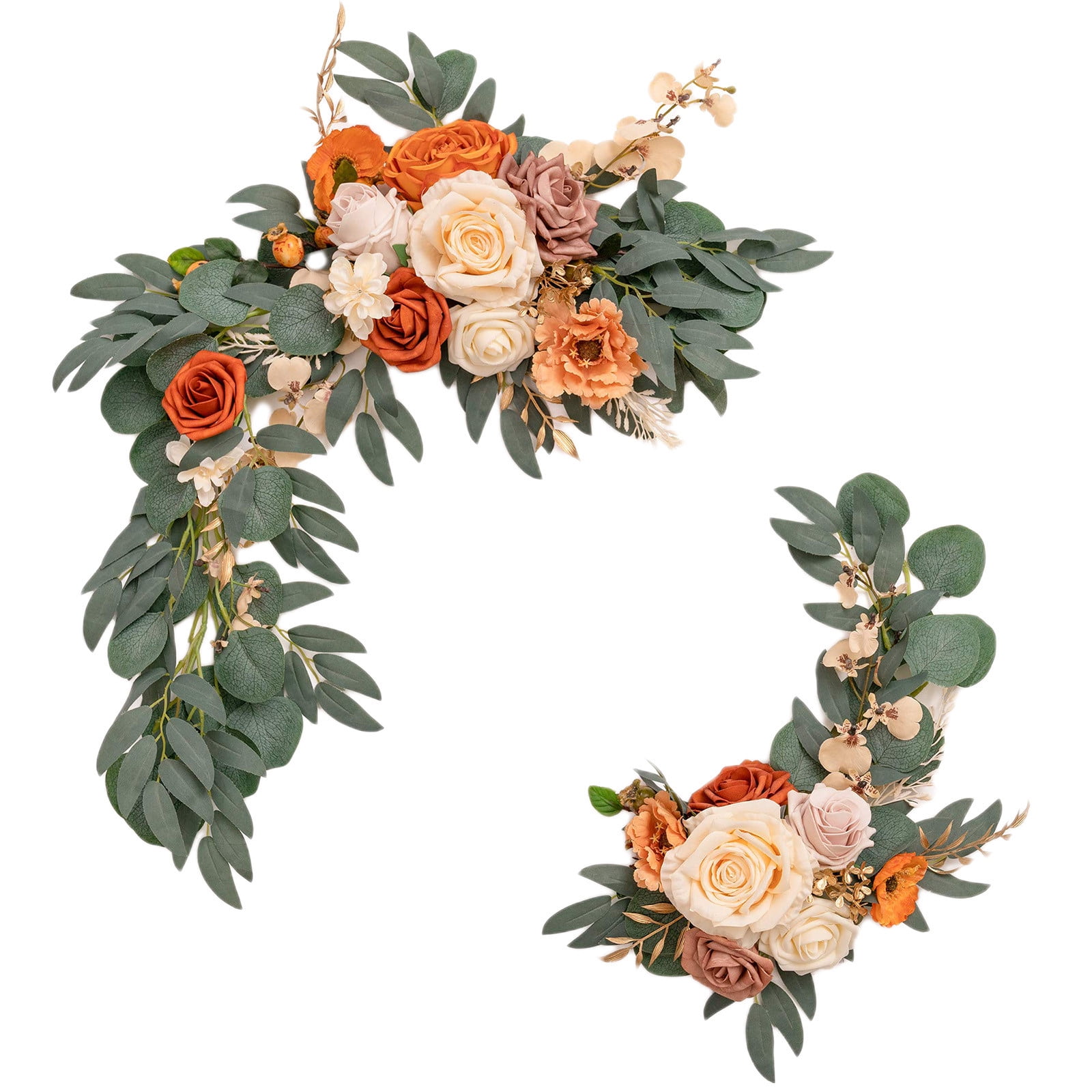 Roiihwy Artificial Flowers for Outdoor 19.68X9.84X3.14 Inches, Artificial Plants & Flowers Be Suited to Banquet, Party, Reception Entrance Wedding Arch and Background Decoration
