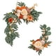 thumbnail image 2 of Paquete de 2 - Letrero de Bienvenida con Flores Artificiales de Simulación -, Anaranjado MNFD, 2 of 6