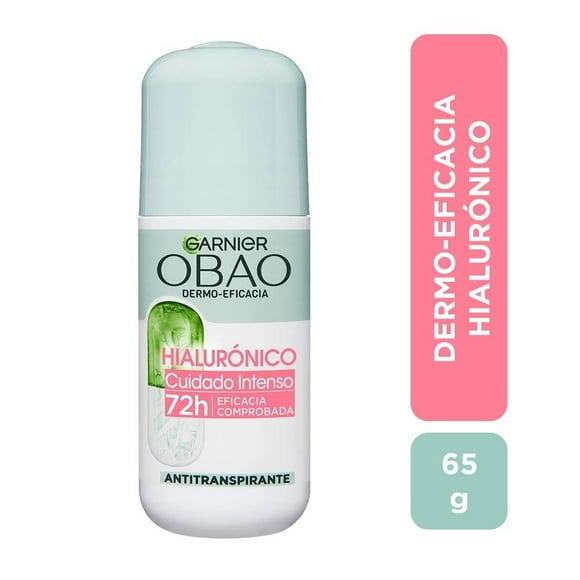 Antitranspirante Garnier Obao dermo eficacia roll-on hialurónico cuidado intenso 65 g