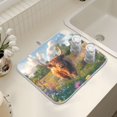 thumbnail image 7 of Ryvnso Highland Cattle Floral Field Dish Drying Mat for Kitchen Countertop 16x18 Small Dish Pad Drainer Rack Dish Sink Mats, 7 of 7