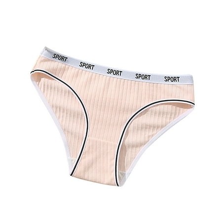 Bigersell Women s Underwear Clearance Cotton Cheeky Underwear Women Bikini Panty Style P-653 Spandex Shaping Panties Lace Thongs Ladies Briefs High Waist Women s Bikini Panties Pink M