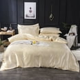 thumbnail image 1 of Sumhomie Drap de Lit en Microfibre de Soie Douce Couvre-Lits Housse de Couette Ensemble Grand Lit, 1 of 2