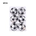 thumbnail image 3 of Matsuzay 6 pack/lote bolas de decoración navideña de fútbol inastillables para colgar fácilmente Kits de decoración para fiestas Fútbol de 6CM + 6 uds., 3 of 6