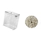 thumbnail image 5 of Papelera de cocina con tapa y decoración metálica para pared, ideal para la puerta del armario del baño. Placa colgante rústica de hierro forjado con, 5 of 8