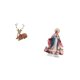 thumbnail image 5 of Figuras de renos,Figuras de reno,alce,ciervo,estatua,decoración del hogar,Estatua de reno para mesa,adorno moderno para oficina,Escultura de la Natividad,Adorno acrílico 2D Adorno de pie, 5 of 8