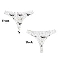 thumbnail image 3 of Balery Dachshund Dog Tangas de Algodón para Mujer con Estampado – Ropa Interior Sexy, Transpirable, G-string-XX-Large, 3 of 6