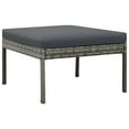 thumbnail image 5 of vidaXL Ensemble de Salon de Jardin 3 Pcs avec Coussins en Rotin Gris, 5 of 5