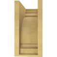 thumbnail image 4 of 6"W x 12"D x 12"H Classic Hughes Rough Cedar Woodgrain TimberThane Corbel, Primed Tan, 4 of 6