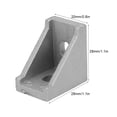 thumbnail image 1 of Soporte 50 Piezas Soporte De Esquina De Aluminio 2 Orificios Ángulo Recto Tipo L Para Aluminio 2028, 1 of 8