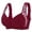 Red, variant on BraLingerie For Relaxed Everyday Wear Front Button Backless Comfort Seamless Cup Design With Adjustable Straps And Clean Finish