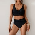 thumbnail image 2 of Afdoent Bikini Sets For Women Two Piece Bikini Belly Covering High Waist Swimsuit Bikini Bathing Suit 2026 Summer Vacation Outfits, 2 of 5
