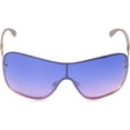 thumbnail image 3 of Rocawear Women's R3281 Metal Shield UV400 Protective Rectangular Fashion Sunglasses, 142mm, 3 of 5