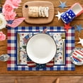 thumbnail image 4 of Sm:)e Buffalo Plaid Flower Vase 4th of July Placemats Set of 4 12x18 Inch, 4 of 7