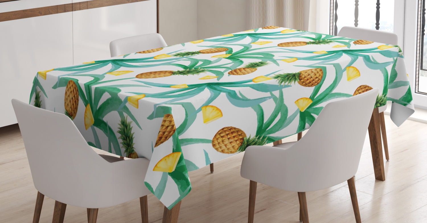 Hawaii Tablecloth, Botany Inspired Traditional Luau Party Funky
